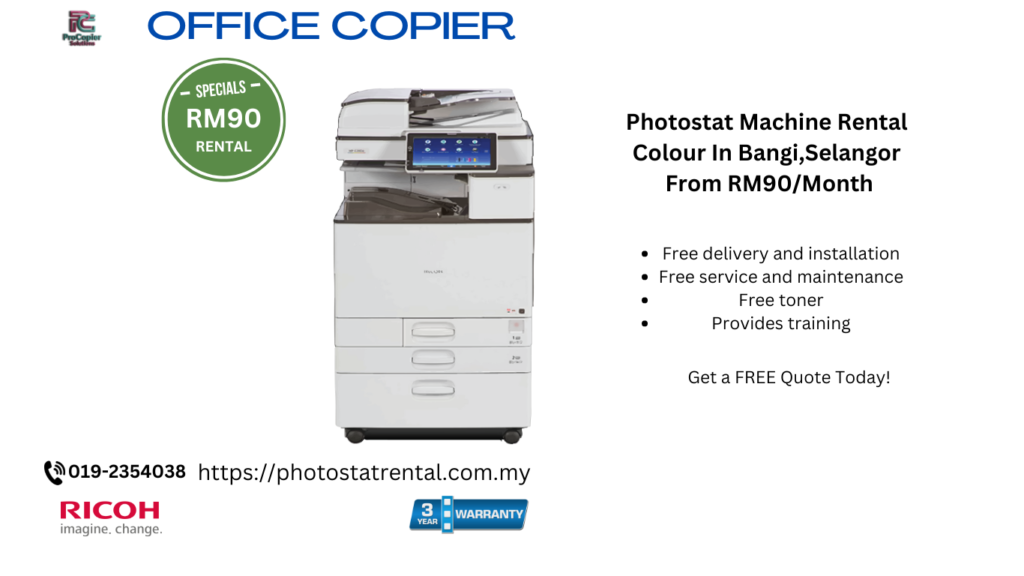 affordable copier rentals in Bangi